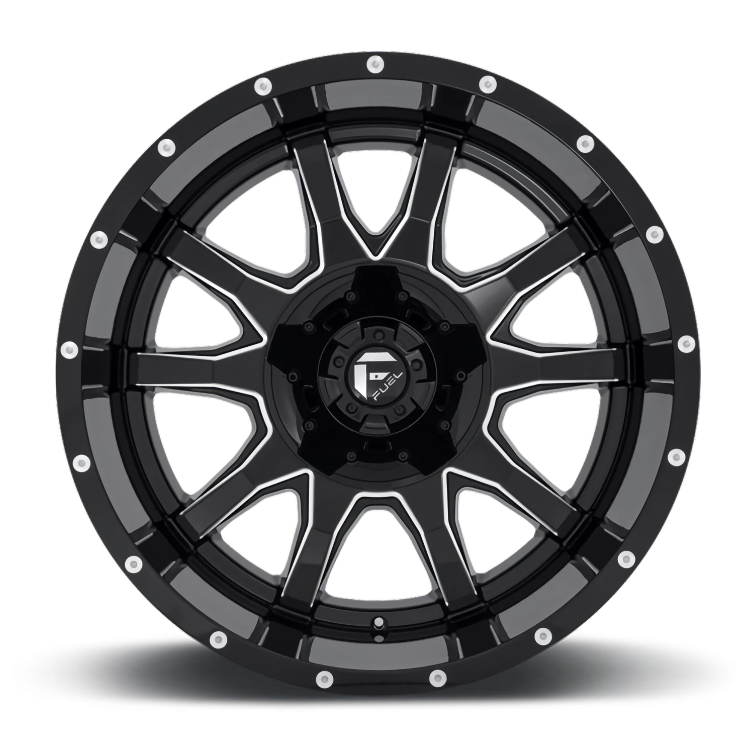 Fuel Vandal 20x10" 5x139.7mm 110.3mm CB -18mm Gloss Black Milled