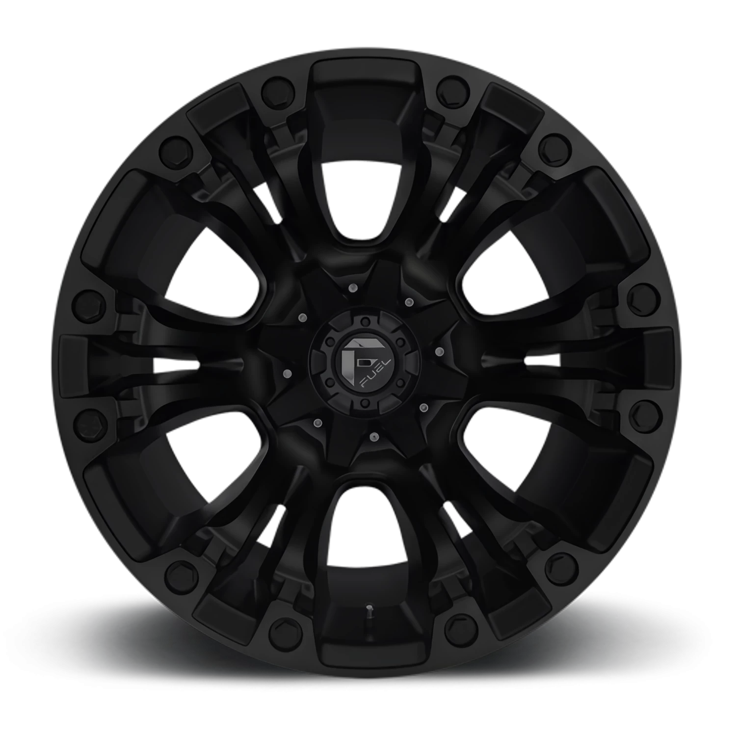 Fuel Vapor 20x9" 6x135mm 106.1mm CB +2mm Matte Black