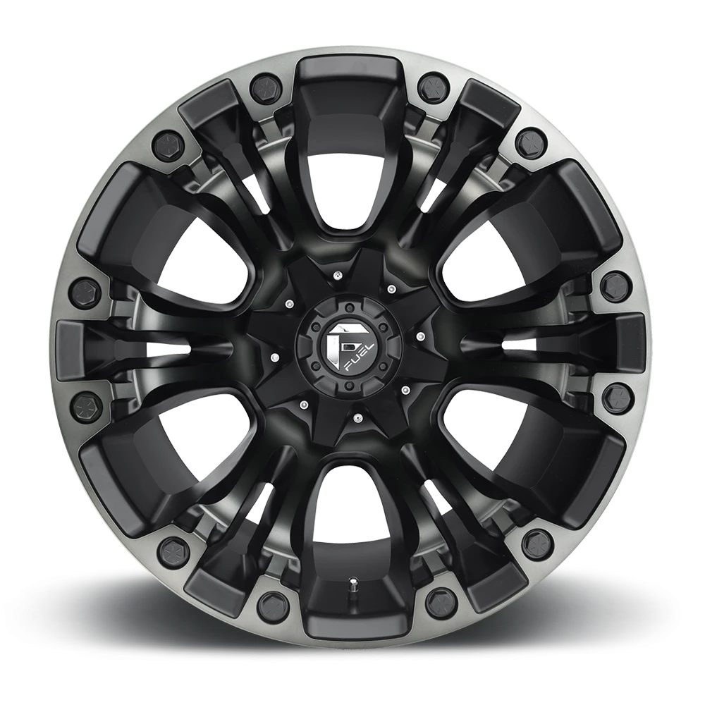 Fuel Vapor 18x9" 5x114.3mm 78.1mm CB +1mm Matte Black Double Dark Tint