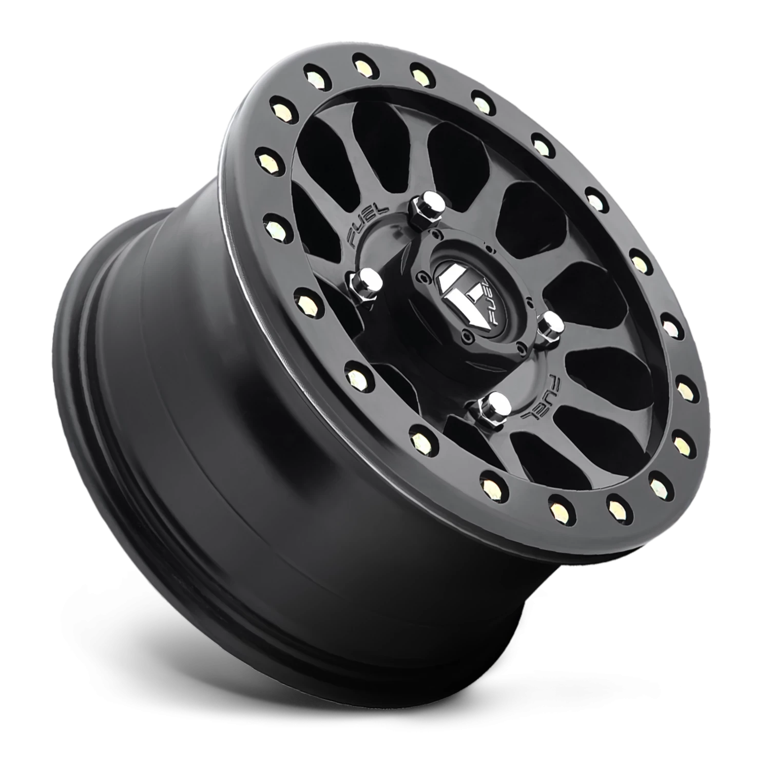 Fuel Vector UTV 15x7" 4x156mm 132mm CB +13mm Matte Black Beadlock