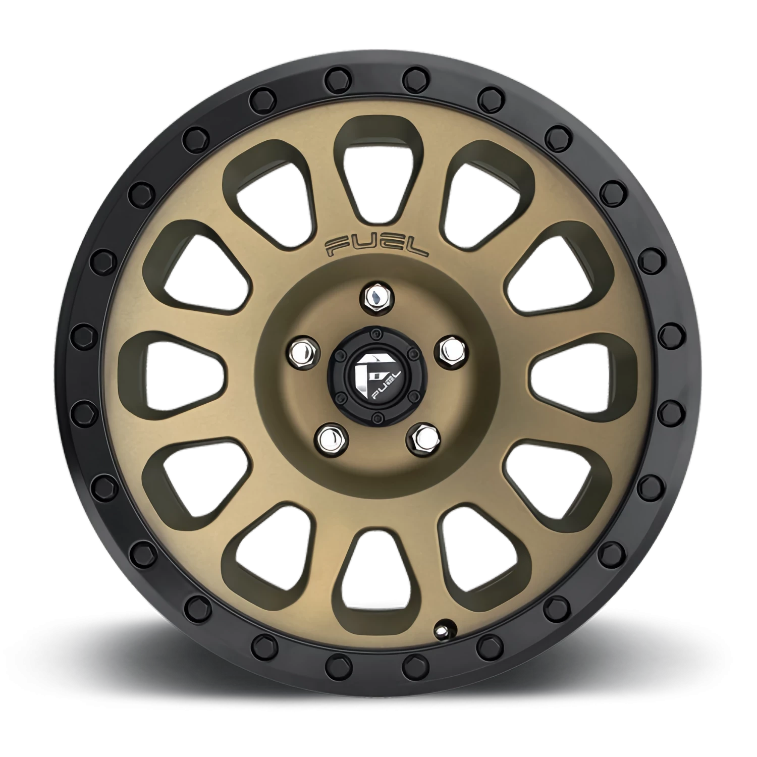 Fuel Vector 17x9" 5x127mm 78.1mm CB -12mm Bronze Black Bead Ring