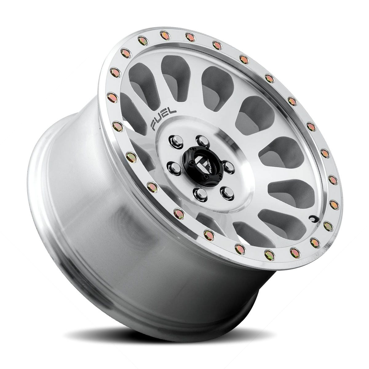 Fuel Vector 17x8.5 +20 5x120mm 65.07mm Machined Diamond Cut Clear Coat