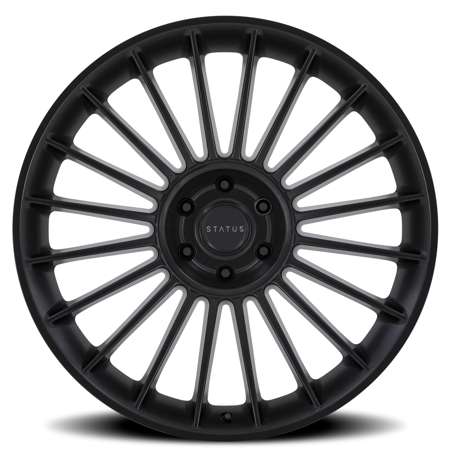 Status Venti 24x10" 5x112mm 66.56mm CB +20mm Matte Black
