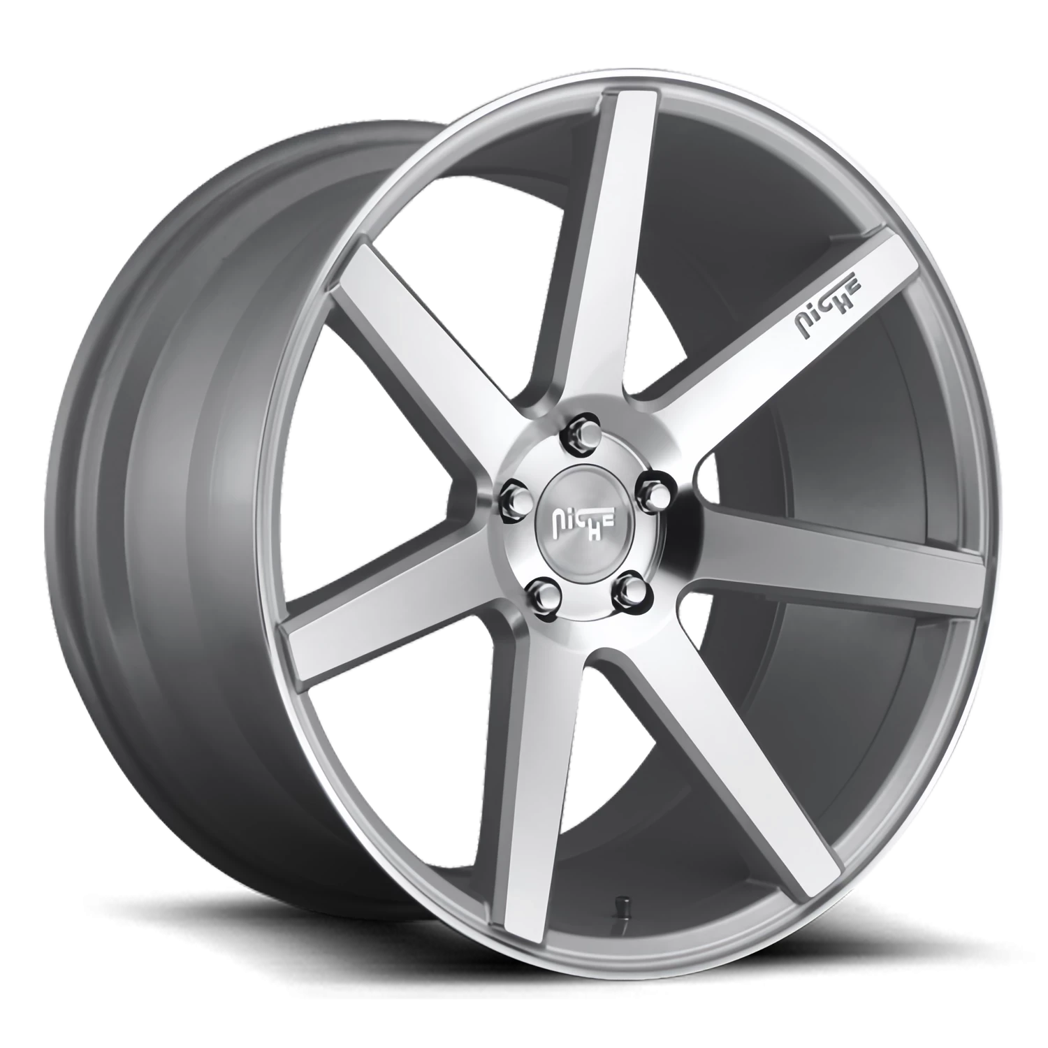 Niche Verona 19x8.5" 5x112mm 66.5mm CB +42mm Gloss Silver Machined