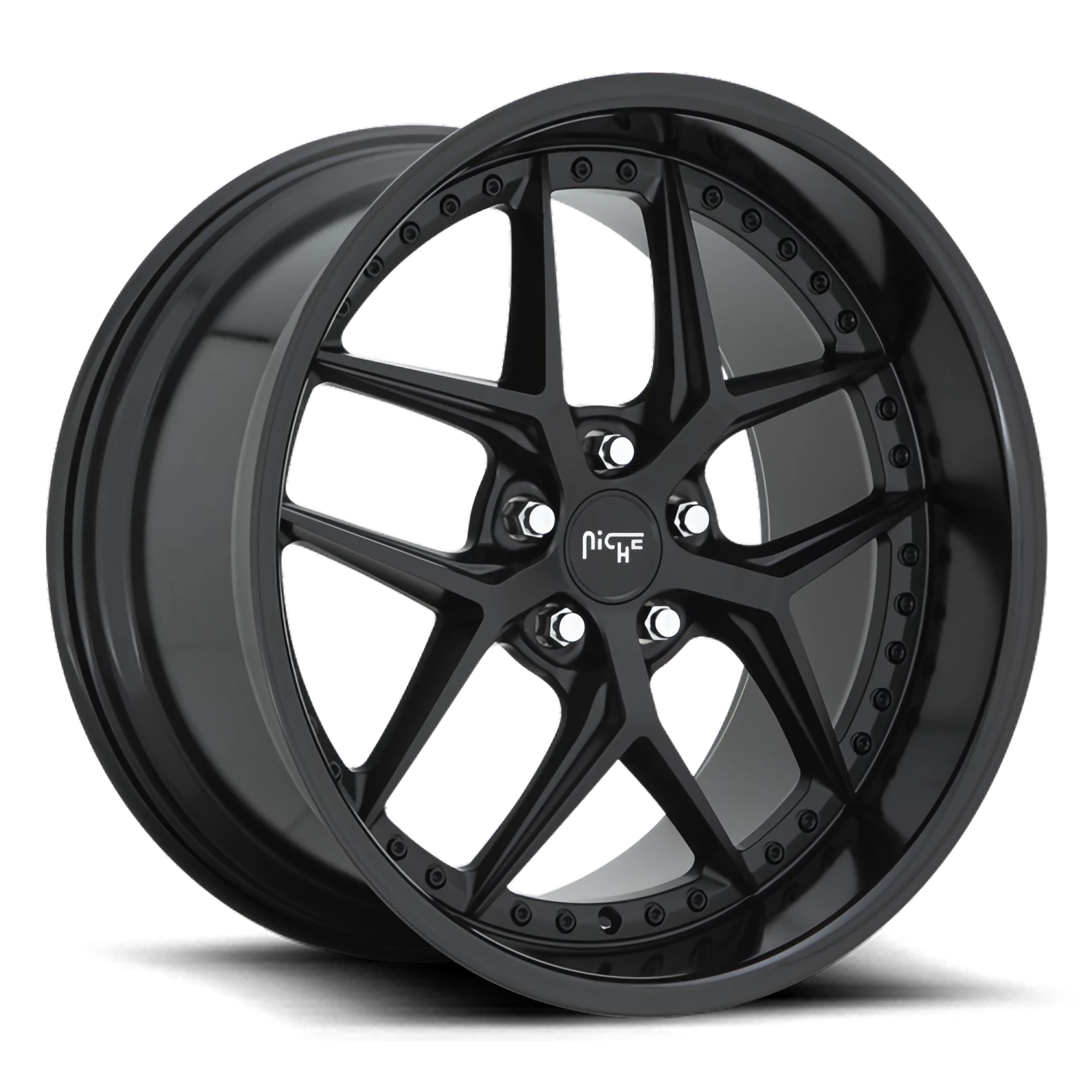 Niche Vice 19x9.5" 5x112mm 66.5mm CB +48mm Gloss Matte Black