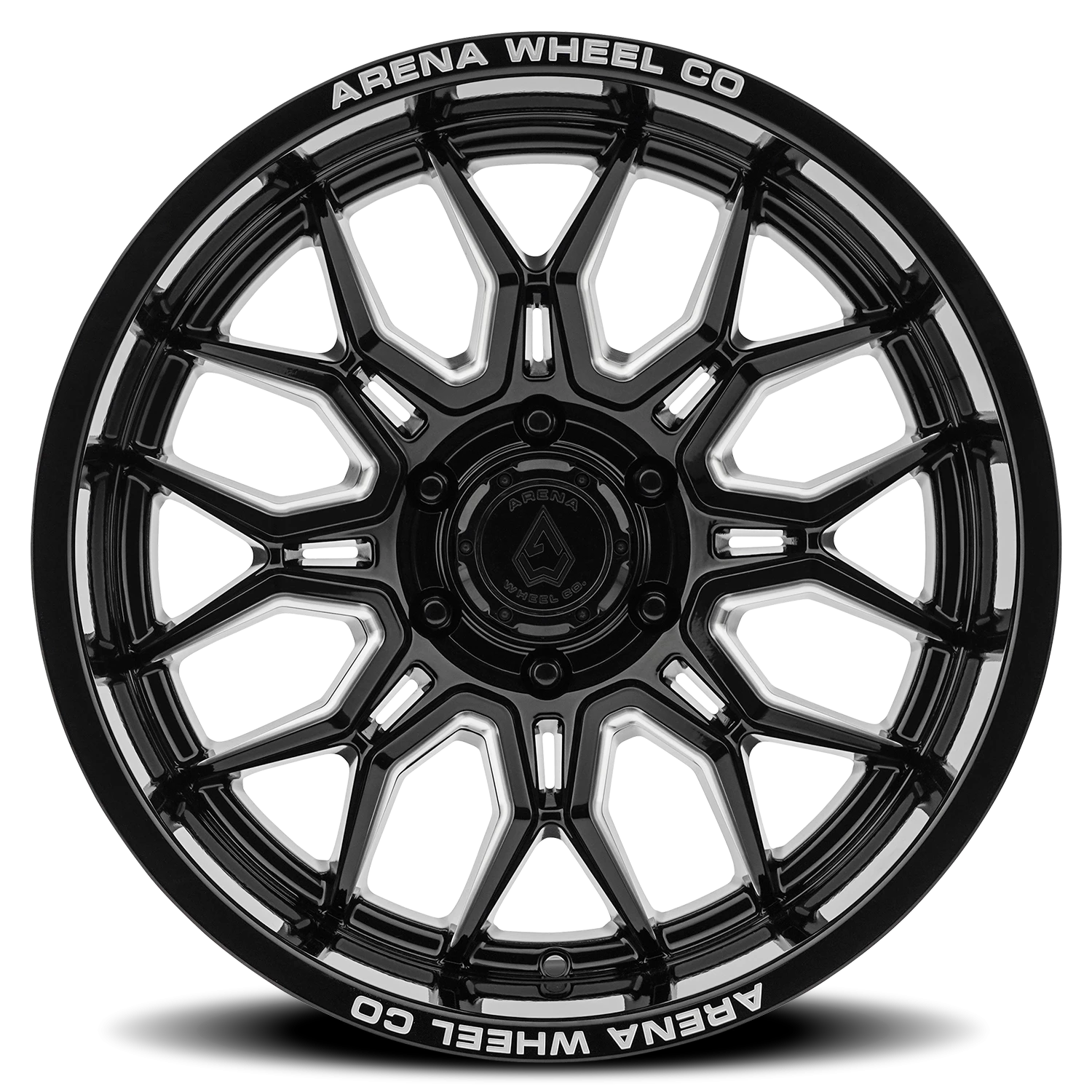 Arena Violator 22x12" 6x135mm 87.12mm CB -44mm Gloss Black Milled