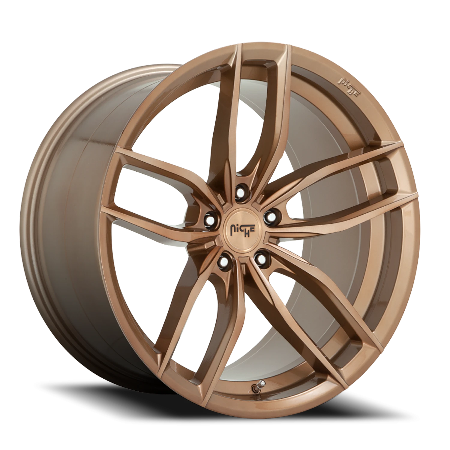 Niche Vosso 18x8" 5x120mm 72.56mm CB +40mm Gloss Bronze Brushed