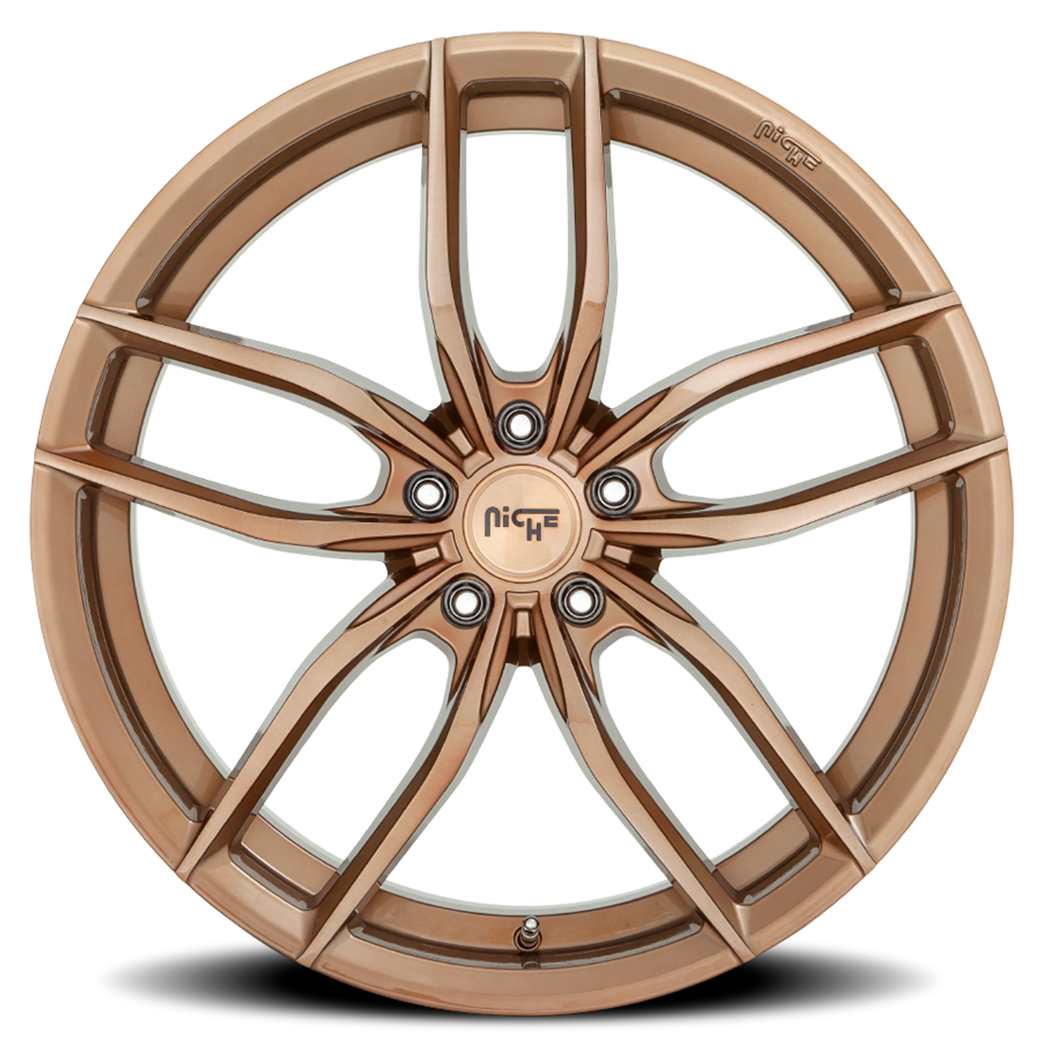 Niche Vosso 19x8.5" 5x120mm 72.56mm CB +35mm Gloss Bronze Brushed