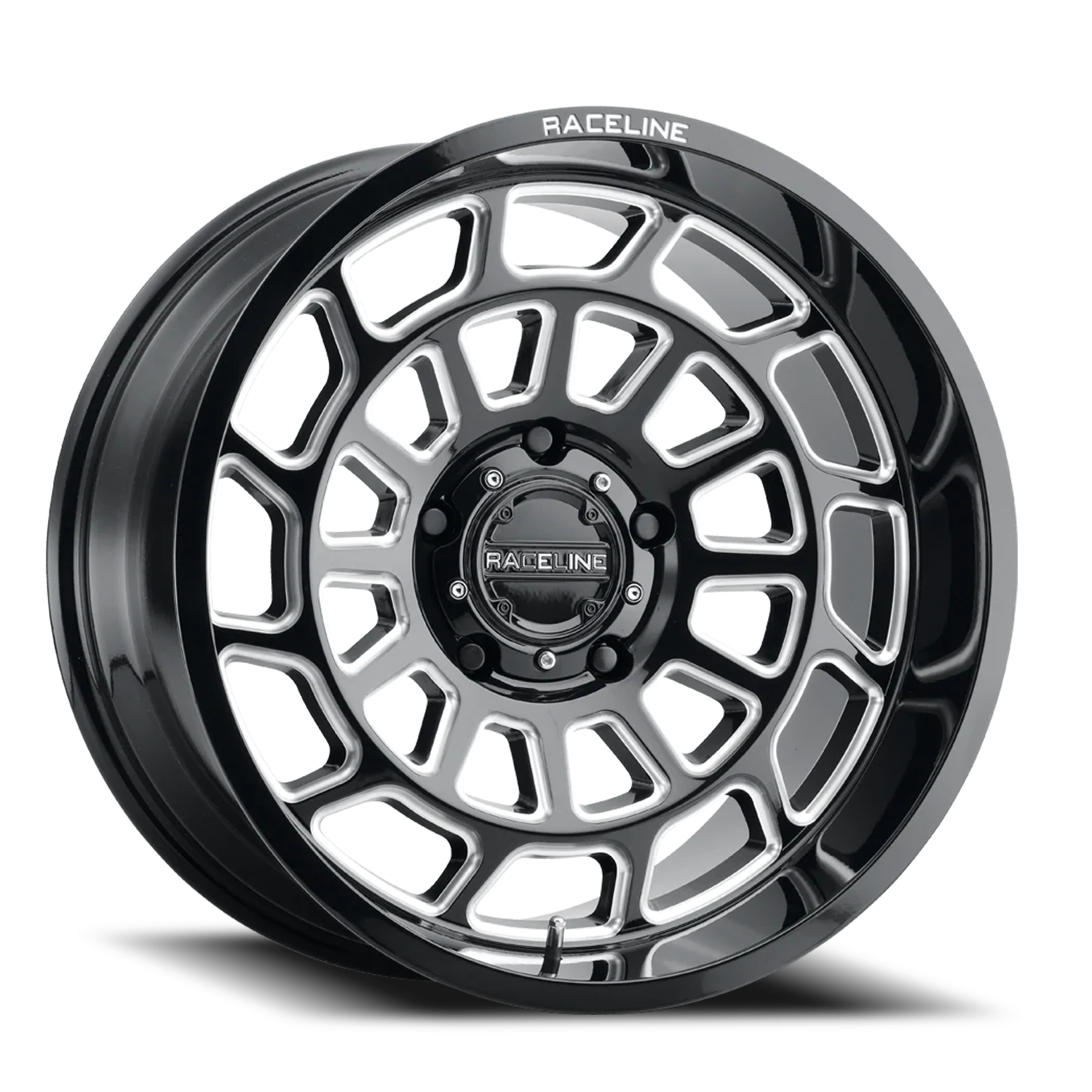 Raceline Warp 22x12" 8x170mm 125.2mm CB -44mm Gloss Black Milled