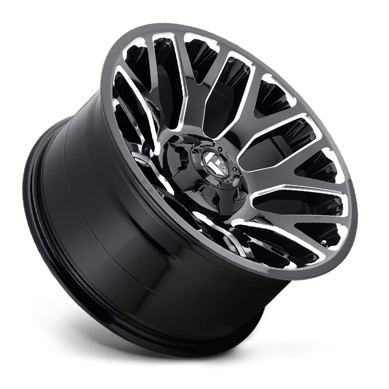 Fuel Warrior D623 20x9 +1 6x135/6x139.7mm 106.3mm Gloss Black Milled