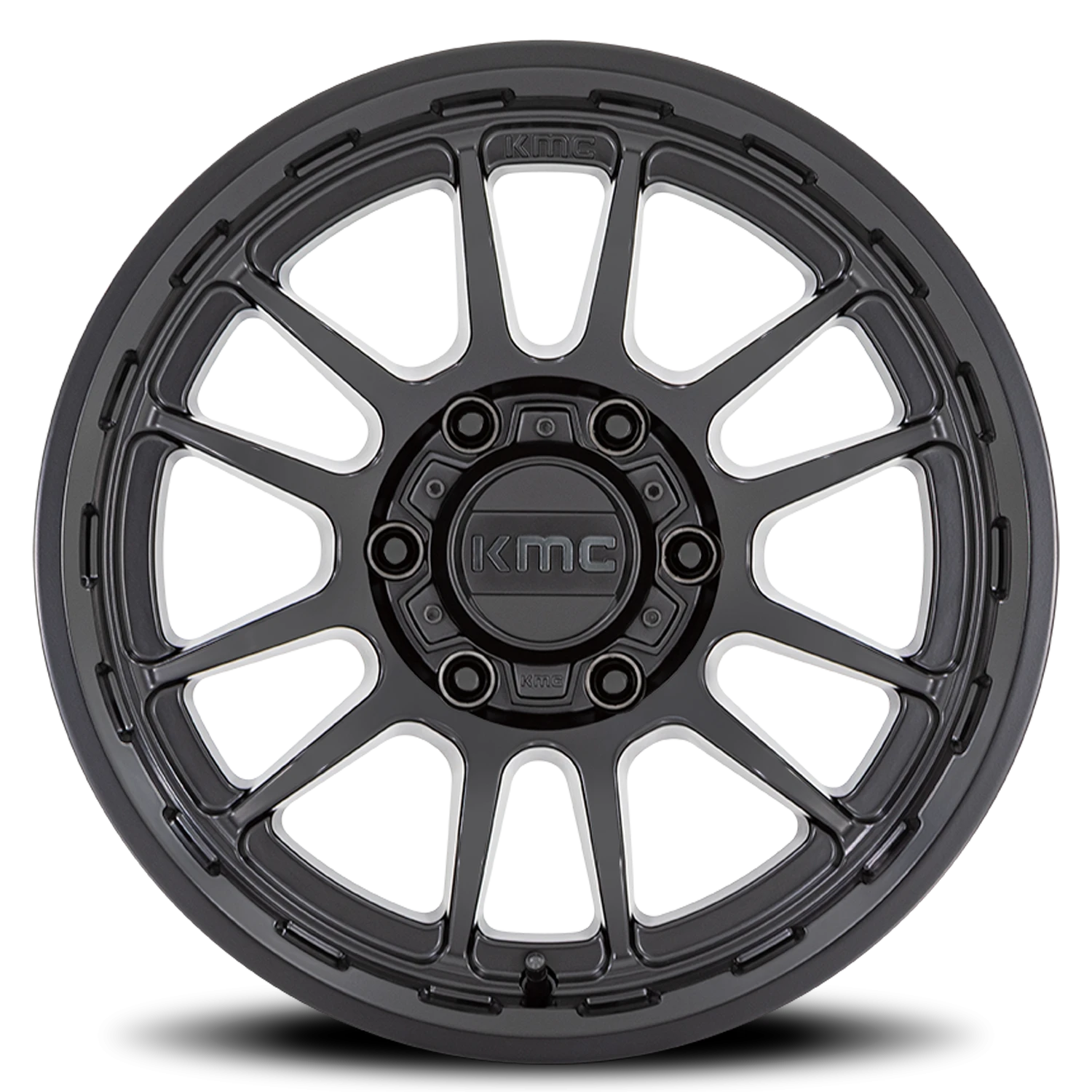 KMC Wrath 17x8.5" 5x127mm 71.5mm CB 0mm Satin Black