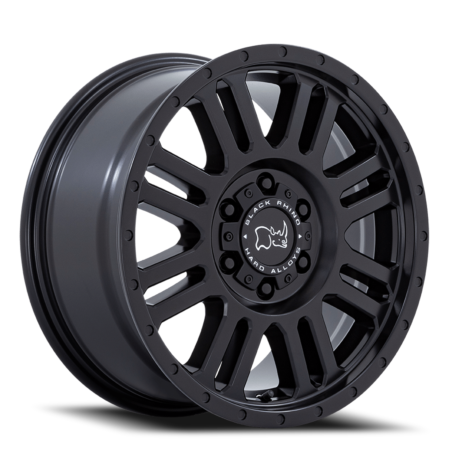 Black Rhino Yellowstone 17x8" 6x130mm 84.1mm CB +45mm Matte Black