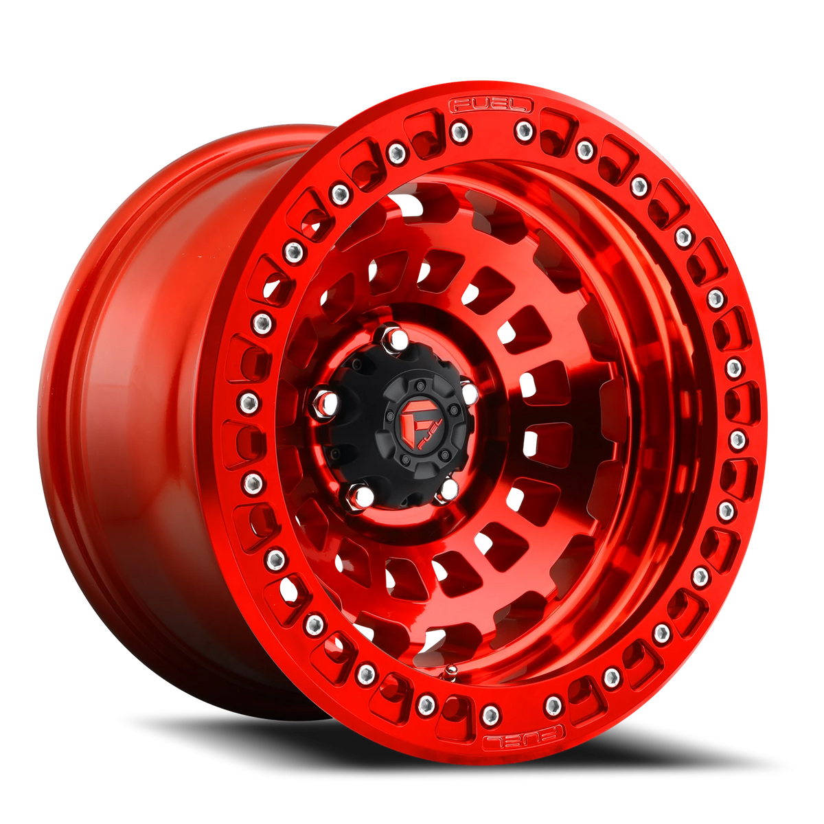 Fuel Zephyr Beadlock 17x9 -15 6x139.7mm 106.1mm Candy Red