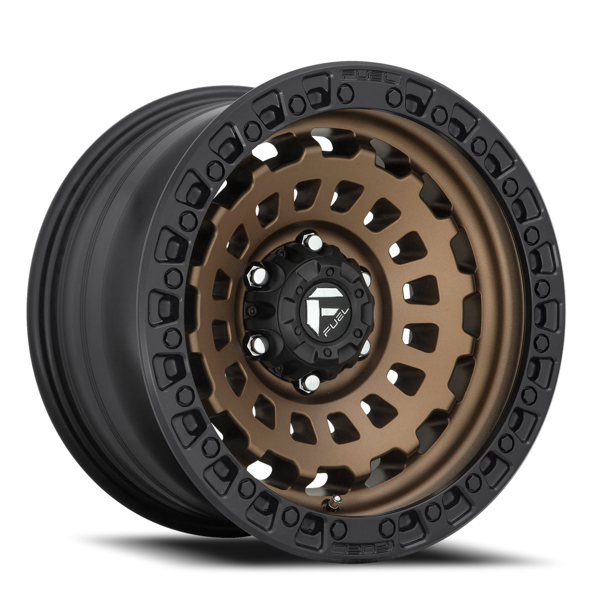 Fuel Zephyr 17x9 +1 6x139.7mm 106.1mm Matte Bronze Black Bead Ring