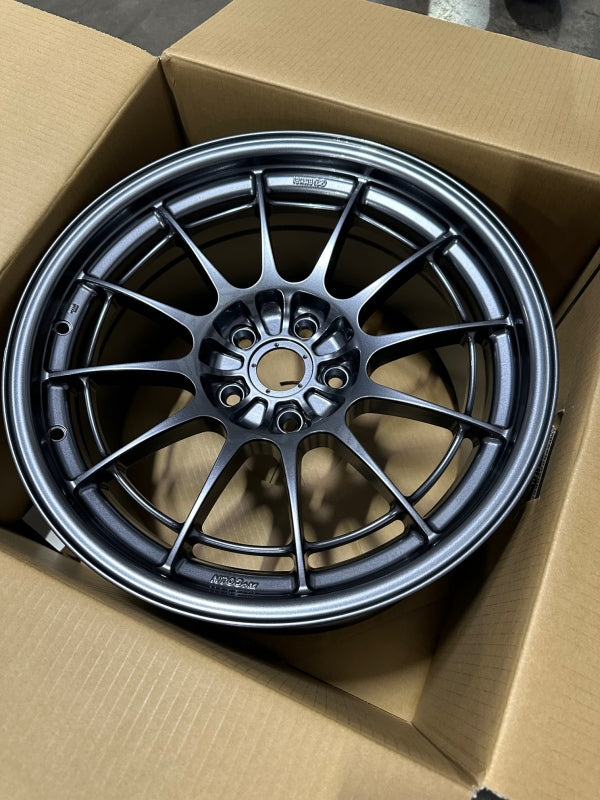 Enkei NT03+M 18x9.5 5x114.3 27mm Offset 72.6mm Bore Gunmetal Wheel *MOQ 40-Wheels - Cast-Enkei-