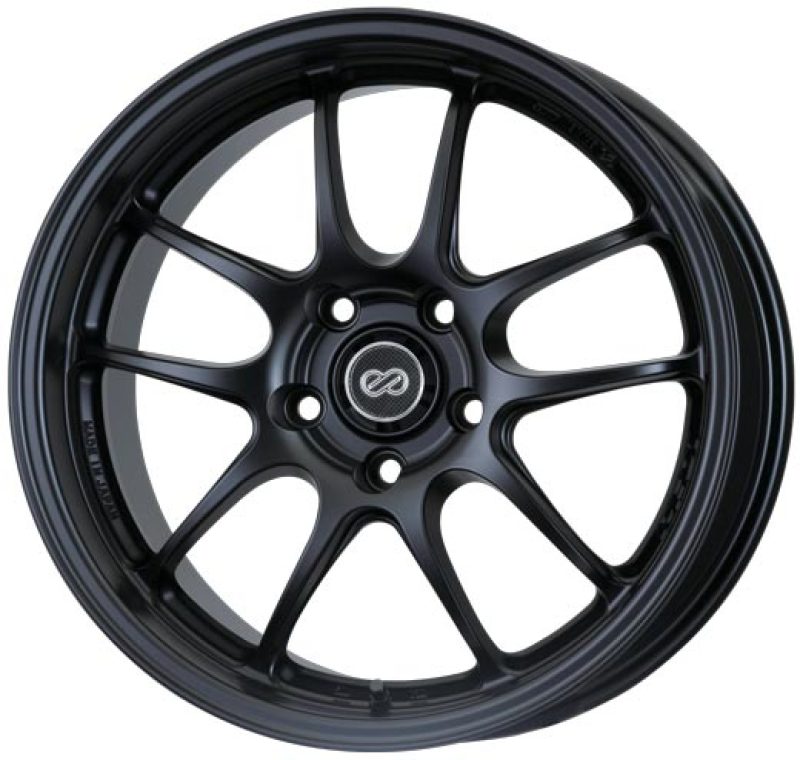 Enkei PF01 17x9 5x114.3 48mm Offset 75mm Bore Diameter Matte Black Wheel-Wheels - Cast-Enkei-