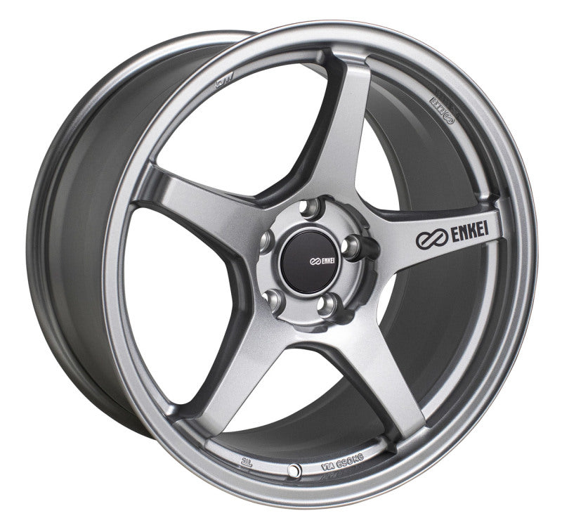 Enkei TS-5 18x8.5 5x108 40mm Offset 72.6mm Bore Storm Grey Wheel-Wheels - Cast-Enkei-