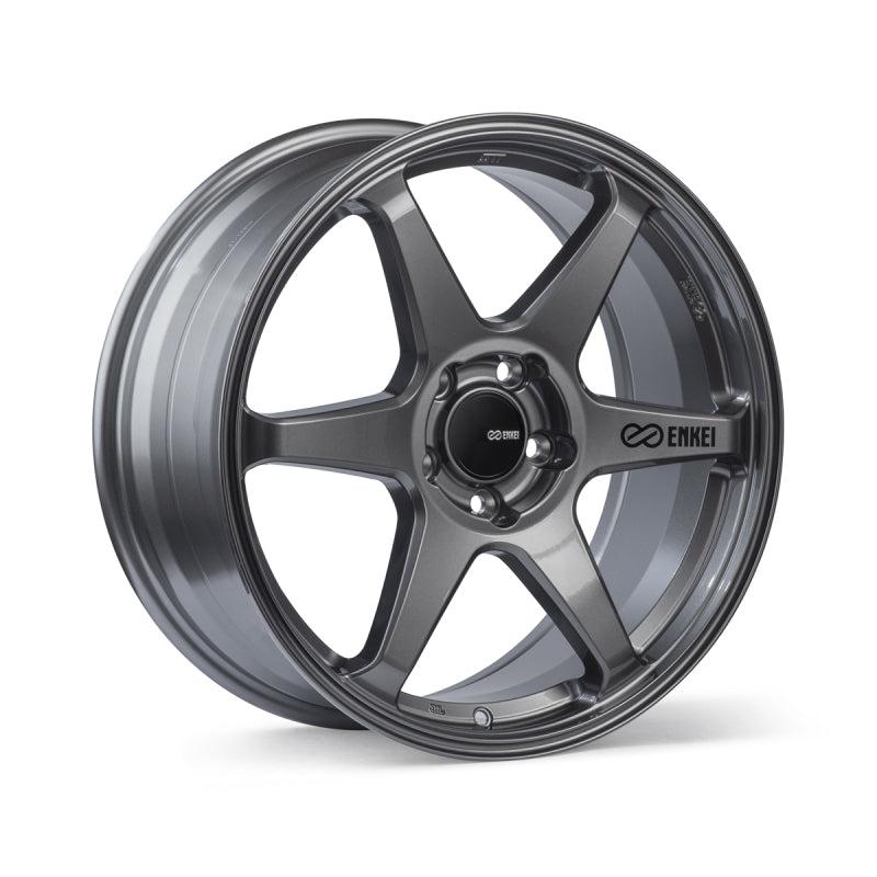 Enkei T6R 18x9.5 38mm Offset 5x114.3 Bolt Pattern 72.6 Bore Matte Gunmetal Wheel-Wheels - Cast-Enkei-