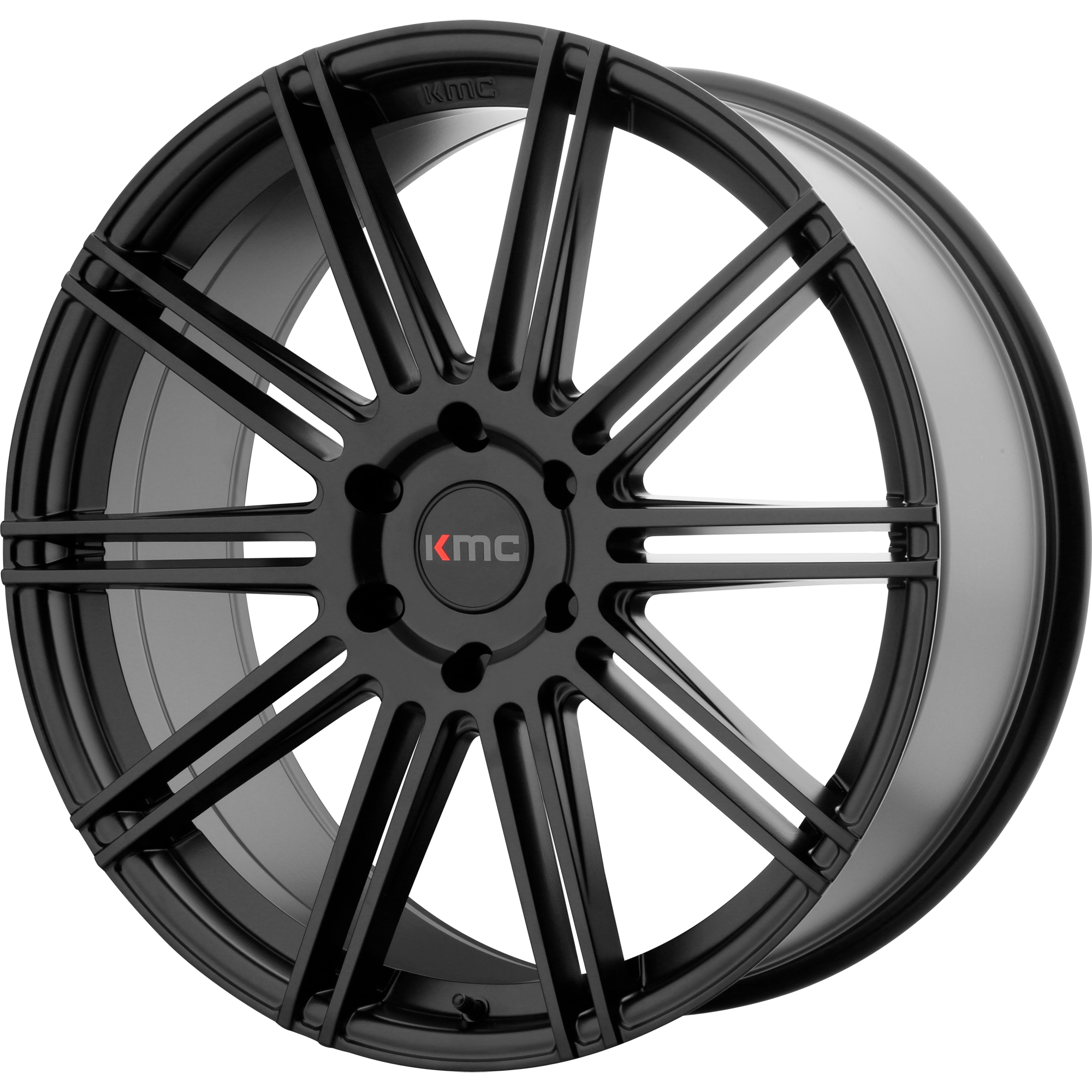 <b>KMC Wheels</b> KM707 CHANNEL -<br> Satin Black - Wheel Warehouse