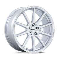 <b>TSW Wheels</b> TW004 CANARD -<br> Gloss Silver W/ Machined Face - Wheel Warehouse