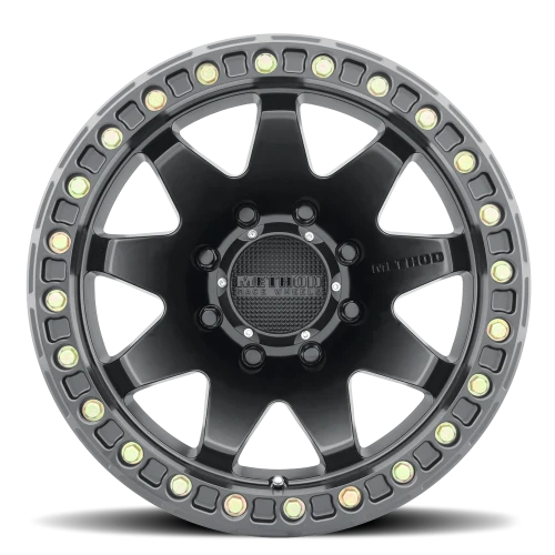 Method MR108 17x9 -44 8x165.1mm 130.81mm Matte Black-Wheels-Method-
