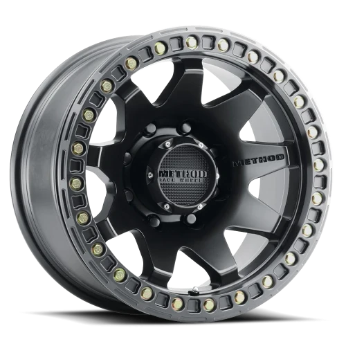 Method MR108 17x9 -44 8x165.1mm 130.81mm Matte Black-Wheels-Method-