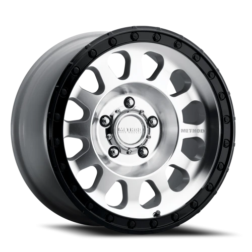 Method MR315 17x9 -12 5x127mm 71.5mm Machined Silver Gloss Black Lip-Wheels-Method-