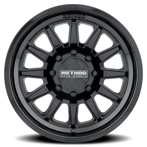 Method MR323 17x8.5 +0 8x165.1mm 130.81mm Gloss Black-Wheels-Method-