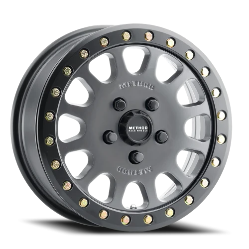 Method MR401 Beadlock UTV 15x7 +38 5x114.3mm 72mm Titanium Matte Black Ring-Wheels-Method-