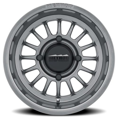 Method MR411 Bead Grip UTV 15x7 +13 4x156mm 132mm Gloss Titanium-Wheels-Method-