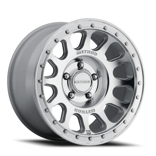 Method MR709 HD Bead Grip 17x8.5 +0 5x127mm 71.5mm Machined Silver Clear Coat-Wheels-Method-