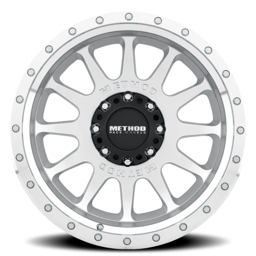Method NV MR605 20x10 -24 8x180mm 124.1mm Machined Silver Clear Coat-Wheels-Method-