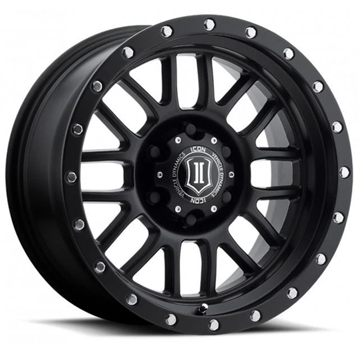 Icon Alloys Alpha - Satin Black - Wheel Warehouse