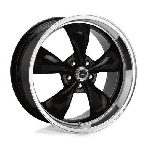American Racing Wheels AR105 TORQ THRUST M - Gloss Black W/ Machined Lip - Wheel Warehouse