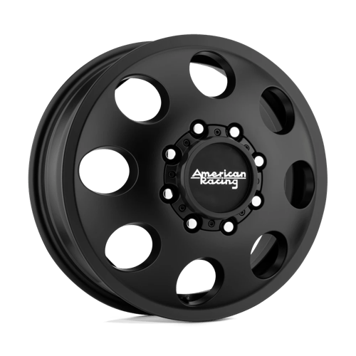 American Racing Wheels AR204 BAJA DUALLY - Satin Black - Front - Wheel Warehouse