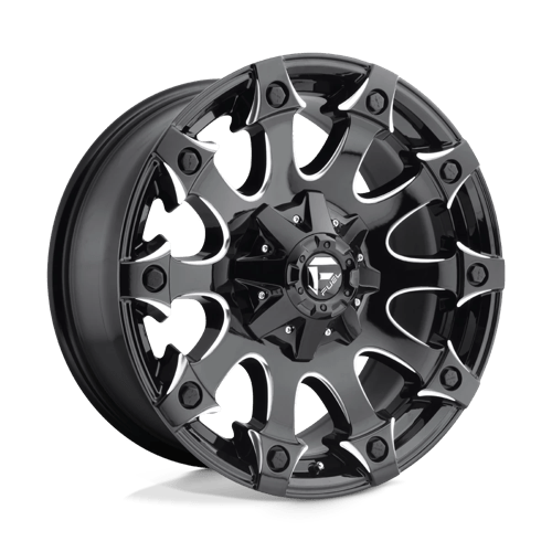 Fuel Wheels D578 BATTLE AXE - Gloss Black Milled - Wheel Warehouse