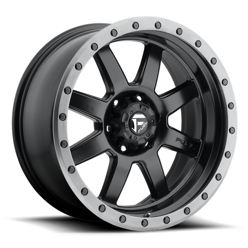 Fuel Wheels D551 TROPHY - Matte Black Gun Metal Ring - Wheel Warehouse