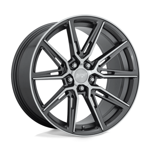 Niche Wheels M220 GEMELLO - Gloss Anthracite Machined - Wheel Warehouse