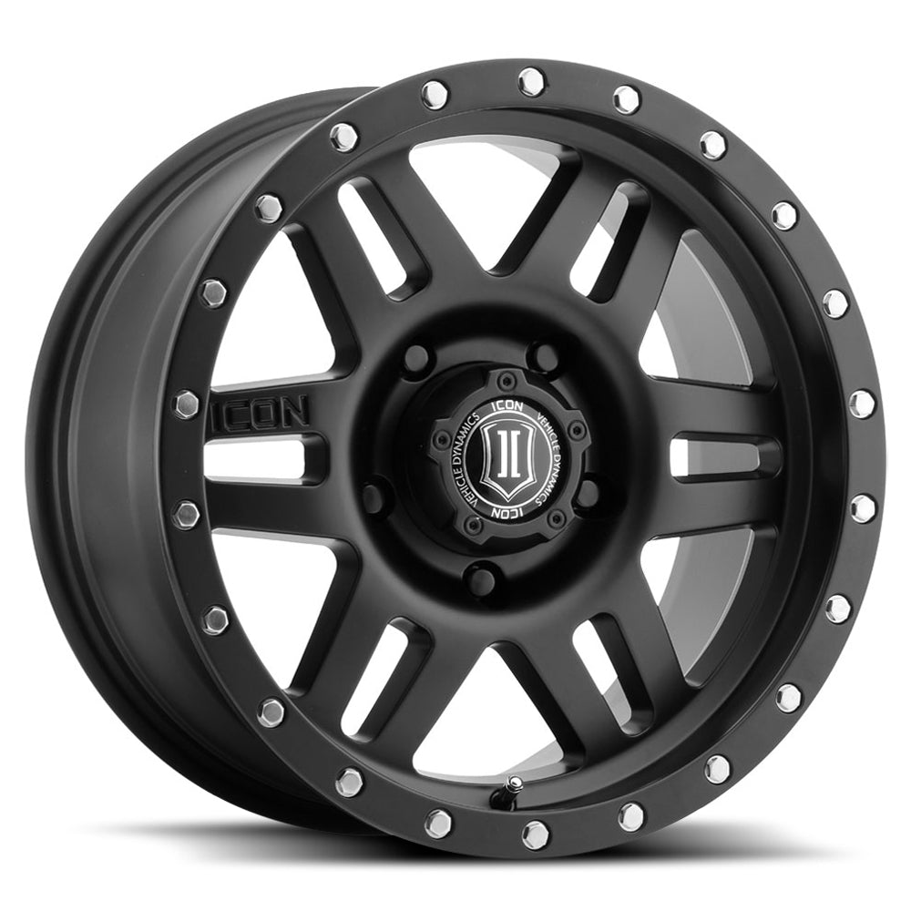 Icon Alloys Six Speed - Satin Black - Wheel Warehouse