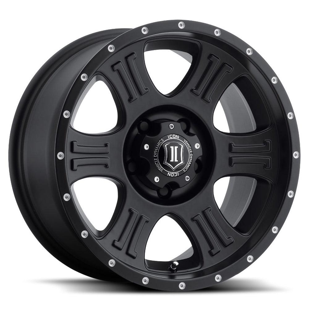 Icon Alloys Shield - Satin Black - Wheel Warehouse