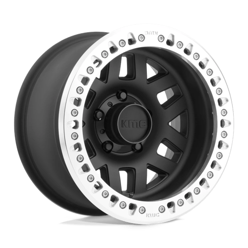 KMC Wheels KM229 MACHETE CRAWL BEADLOCK - Satin Black W/ Machined Ring - Wheel Warehouse