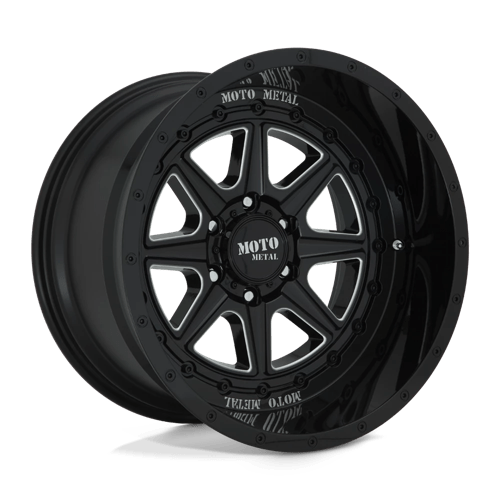 Moro Metal Wheels MO801 PHANTOM - Gloss Black Milled - Wheel Warehouse