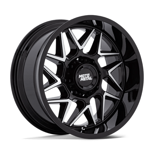 Moro Metal Wheels MO812 TURBINE - Gloss Black W/ Machined Face - Wheel Warehouse