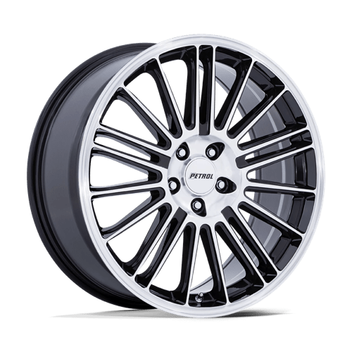 Petrol Wheels PE001 P1D - Gloss Black W/ Machined Face - Wheel Warehouse
