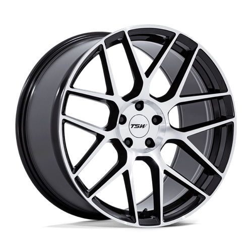 <b>TSW Wheels</b> TW002 LASARTHE -<br> Gloss Black Machined - Wheel Warehouse