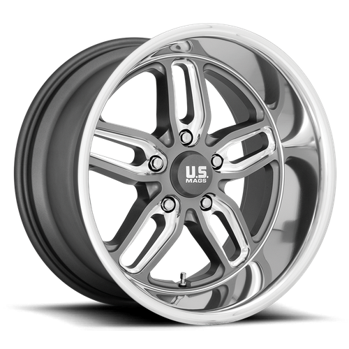 US Mags Wheels U129 CTEN - Matte Gun Metal Milled - Wheel Warehouse