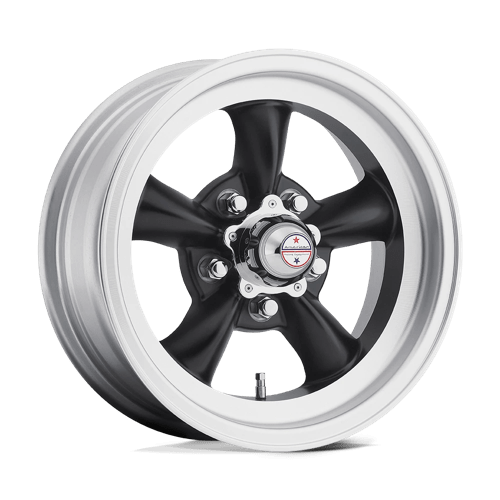 American Racing Wheels VN105 TORQ THRUST D - Satin Black W/ Machined Lip - Wheel Warehouse