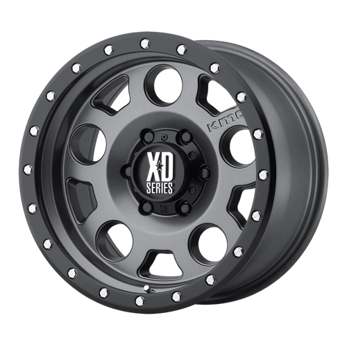 XD Wheels XD126 ENDURO PRO - Matte Gray W/ Black Ring - Wheel Warehouse