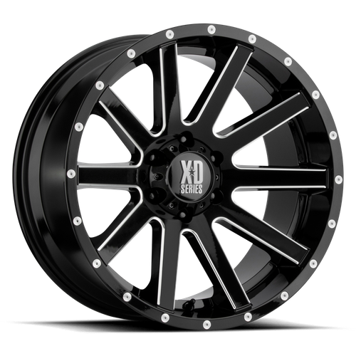 XD Wheels XD818 HEIST - Satin Black Milled - Wheel Warehouse