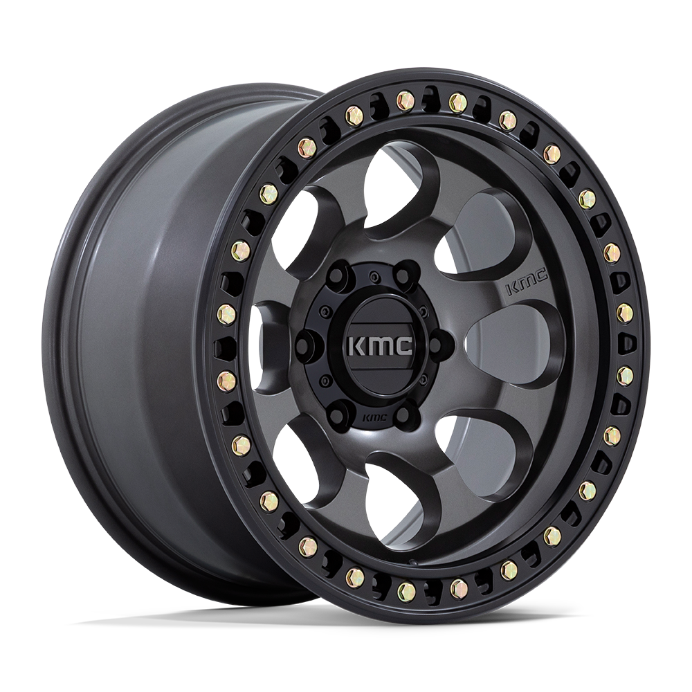 KMC Wheels KM550 RIOT SBL - Anthracite W/ Satin Black Lip - Wheel Warehouse